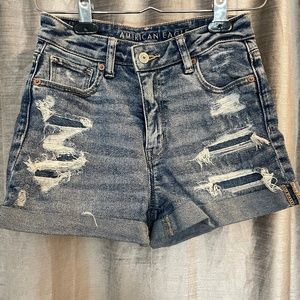 American eagle size 0 mom jean shorts